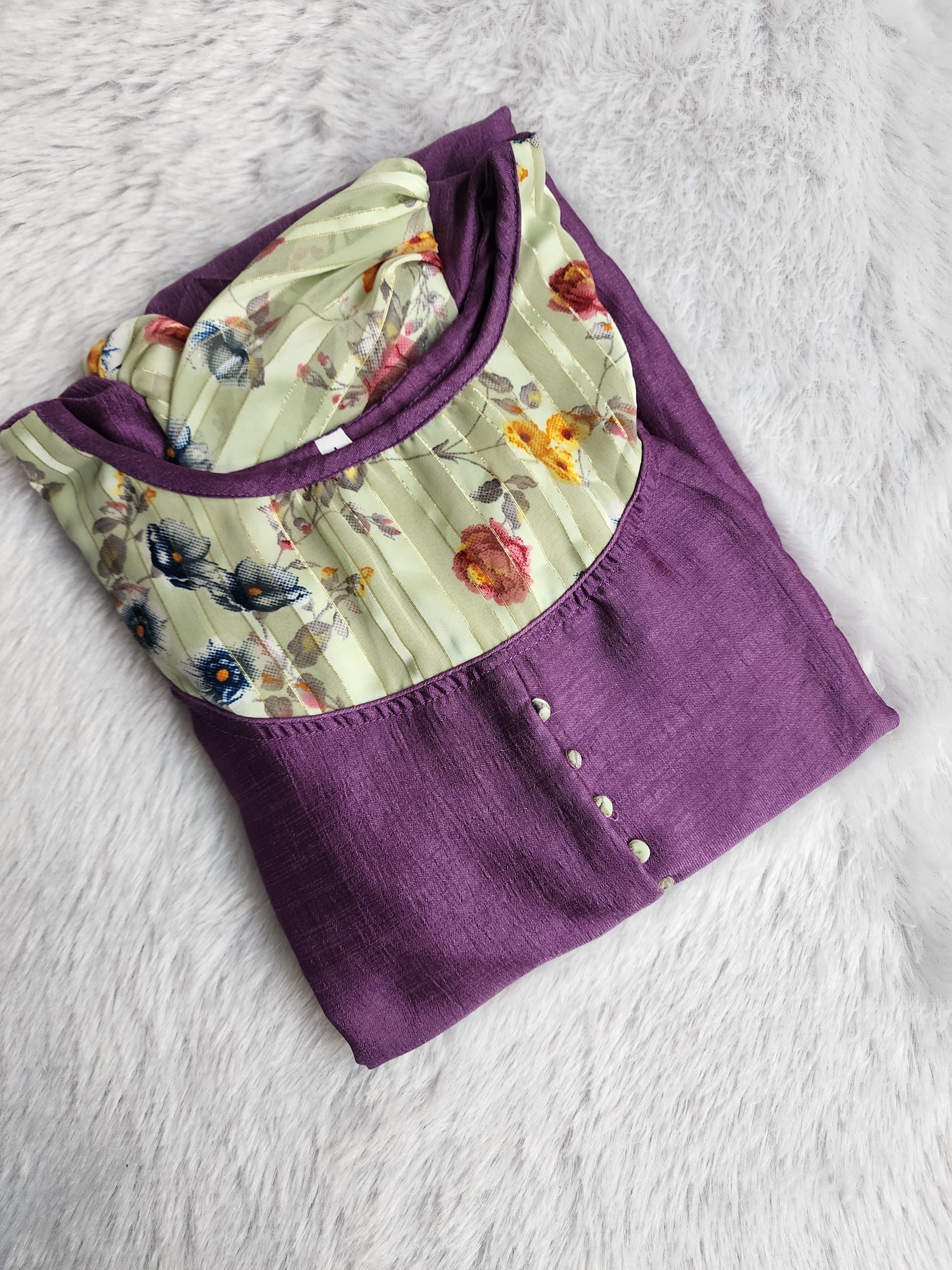 Vichithra silk kurti -V394