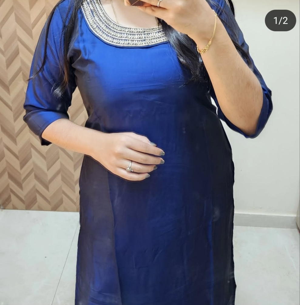 Rangoli Silk kurti -V172