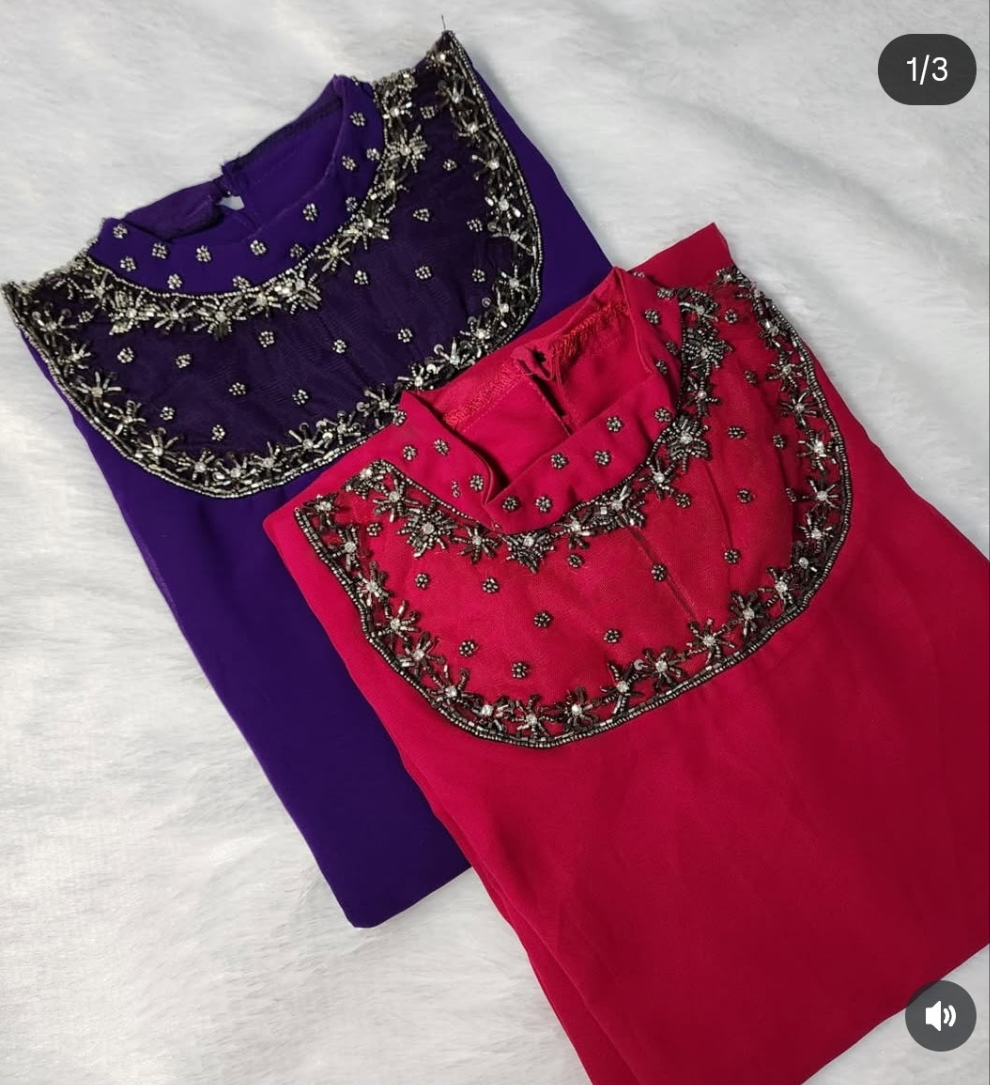 JEWEL neck kurti -V405