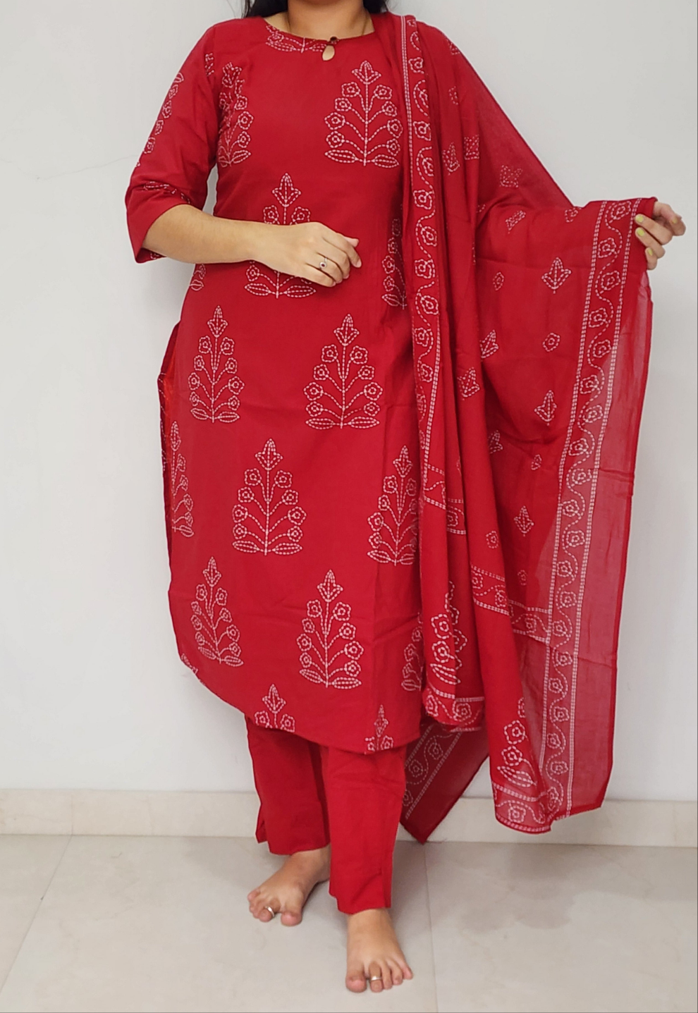 Cotton suit set -V404