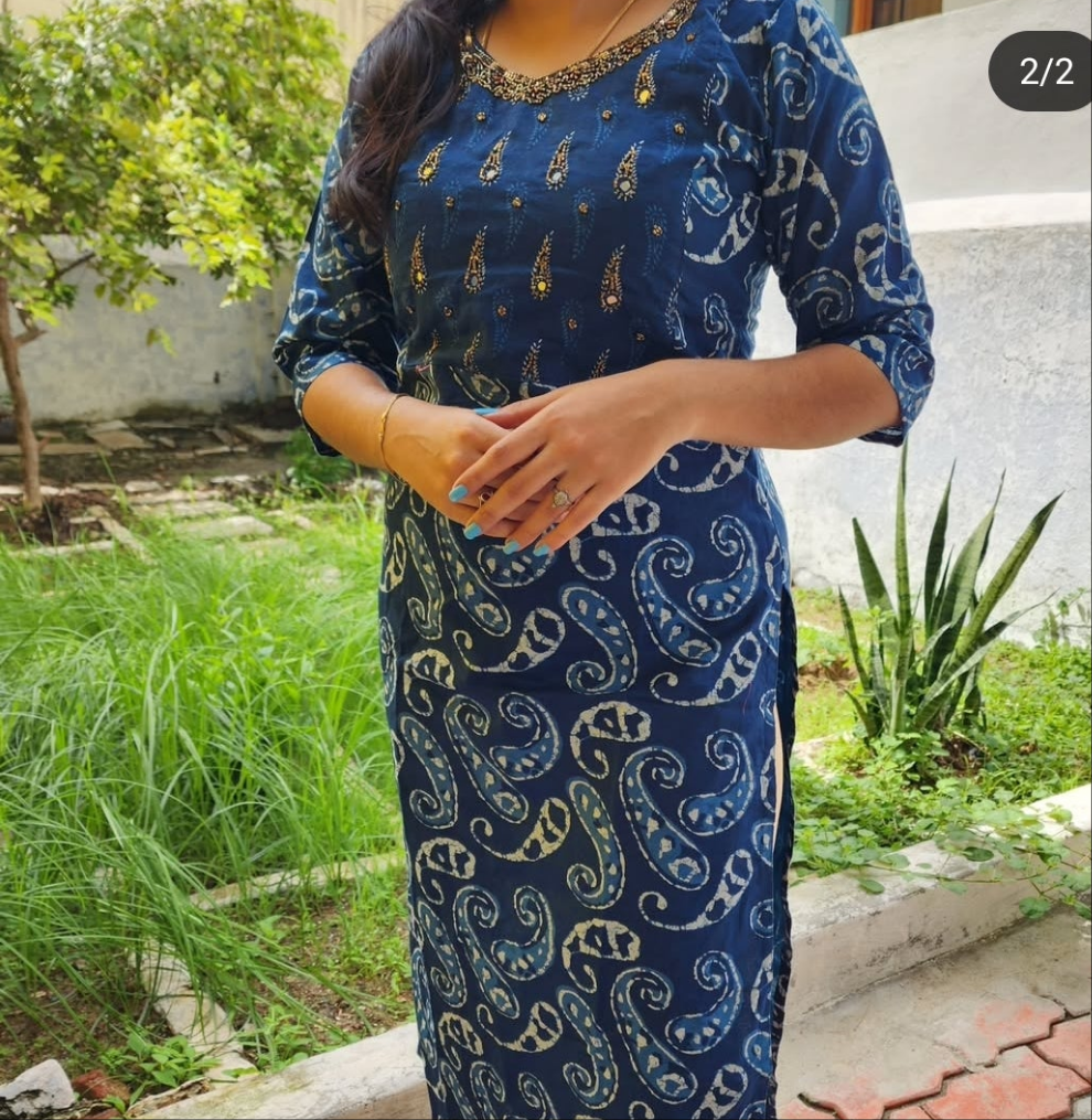 Premium Cotton kurti -V173