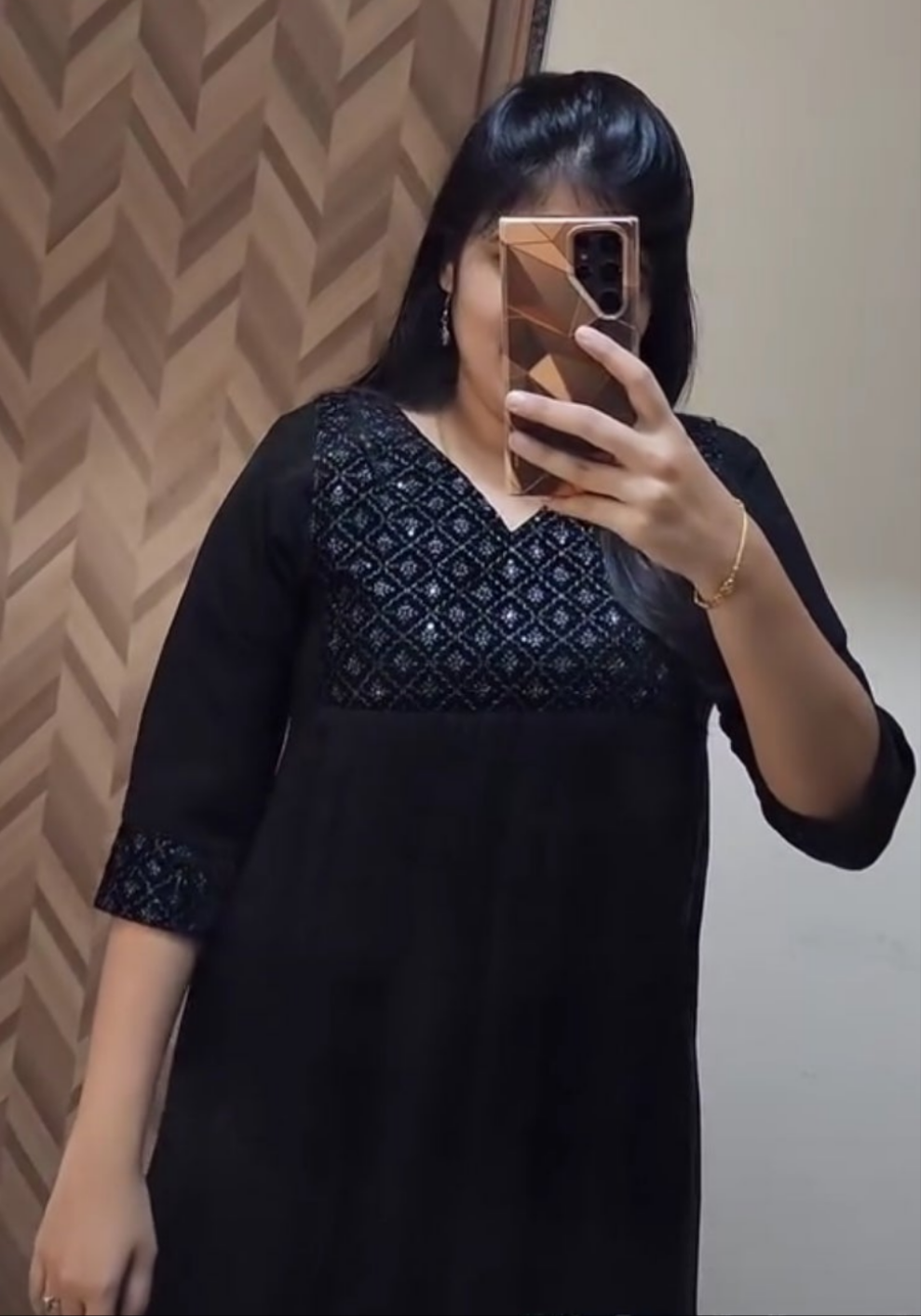 Velvet Georgette Kurti-V147