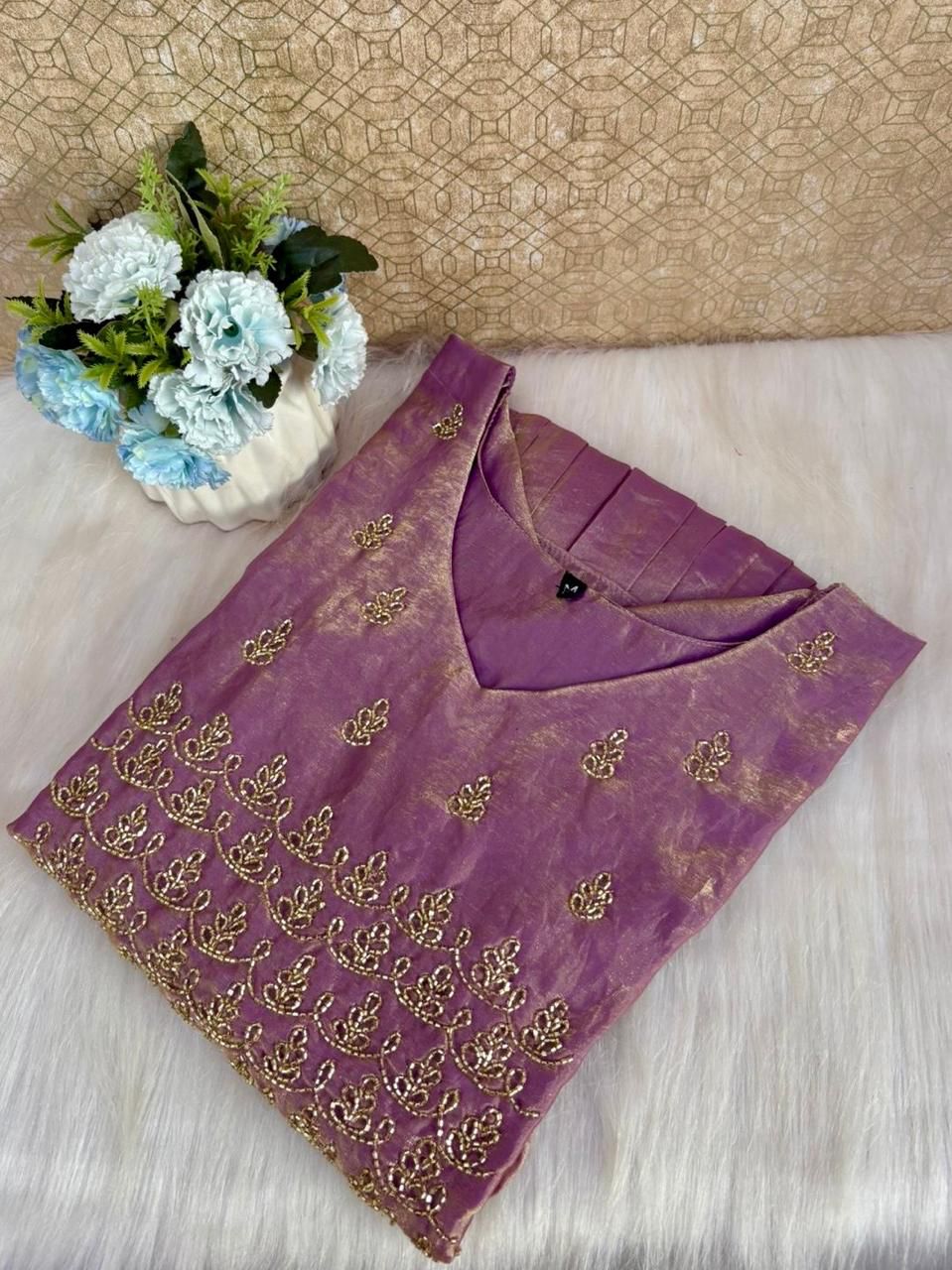 Premium Party wear Space silk Kurti-V310