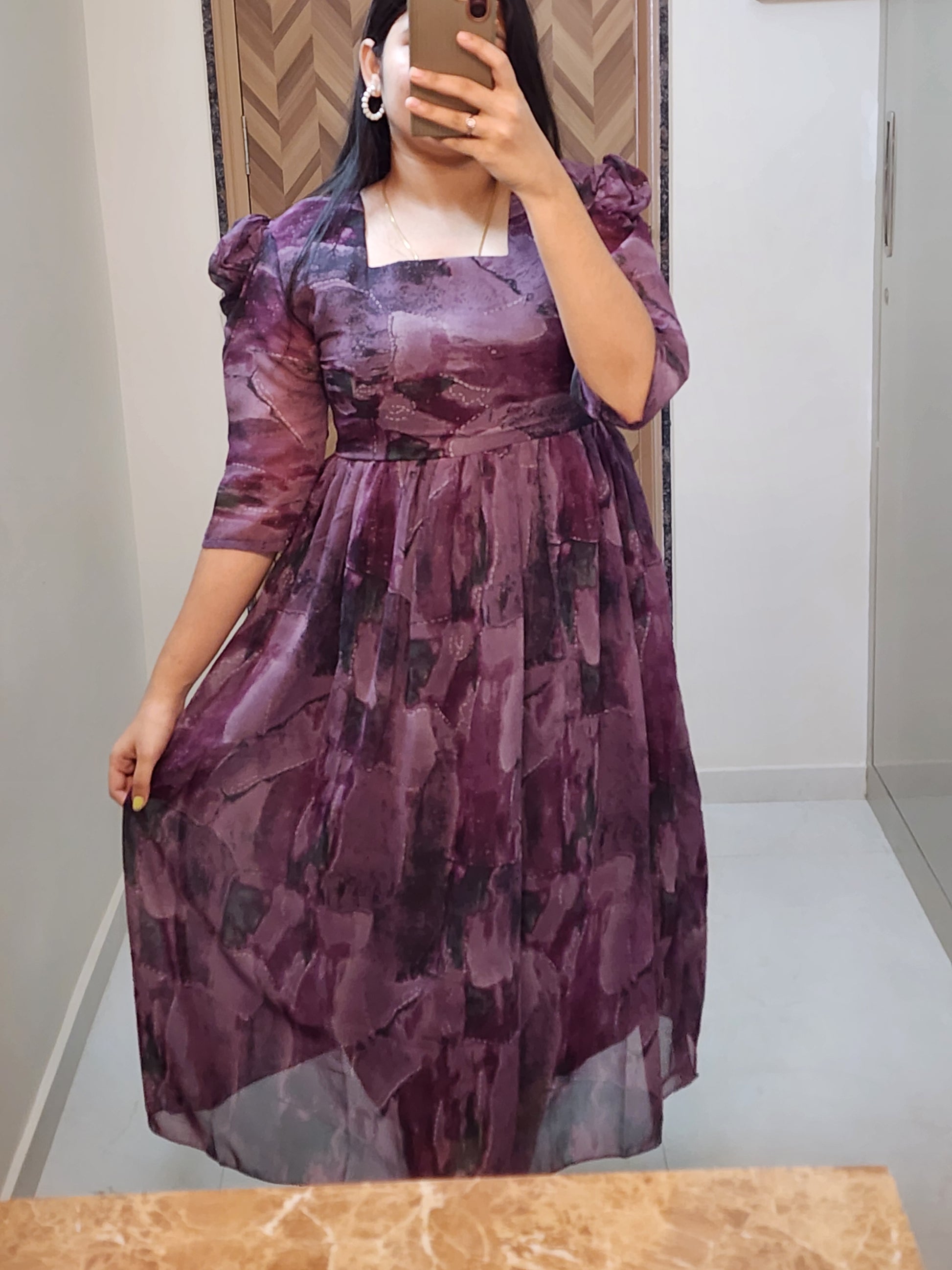 Georgette Kurti-V403