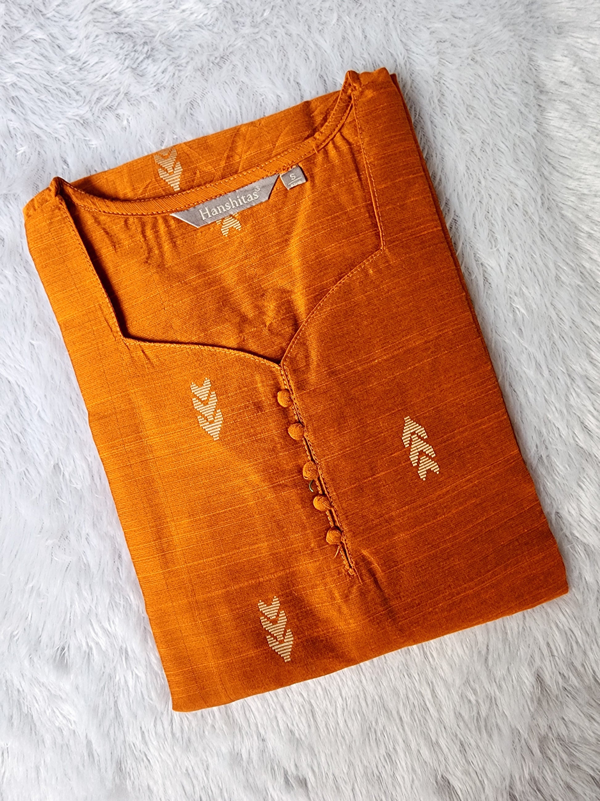 Raw silk kurti -V426