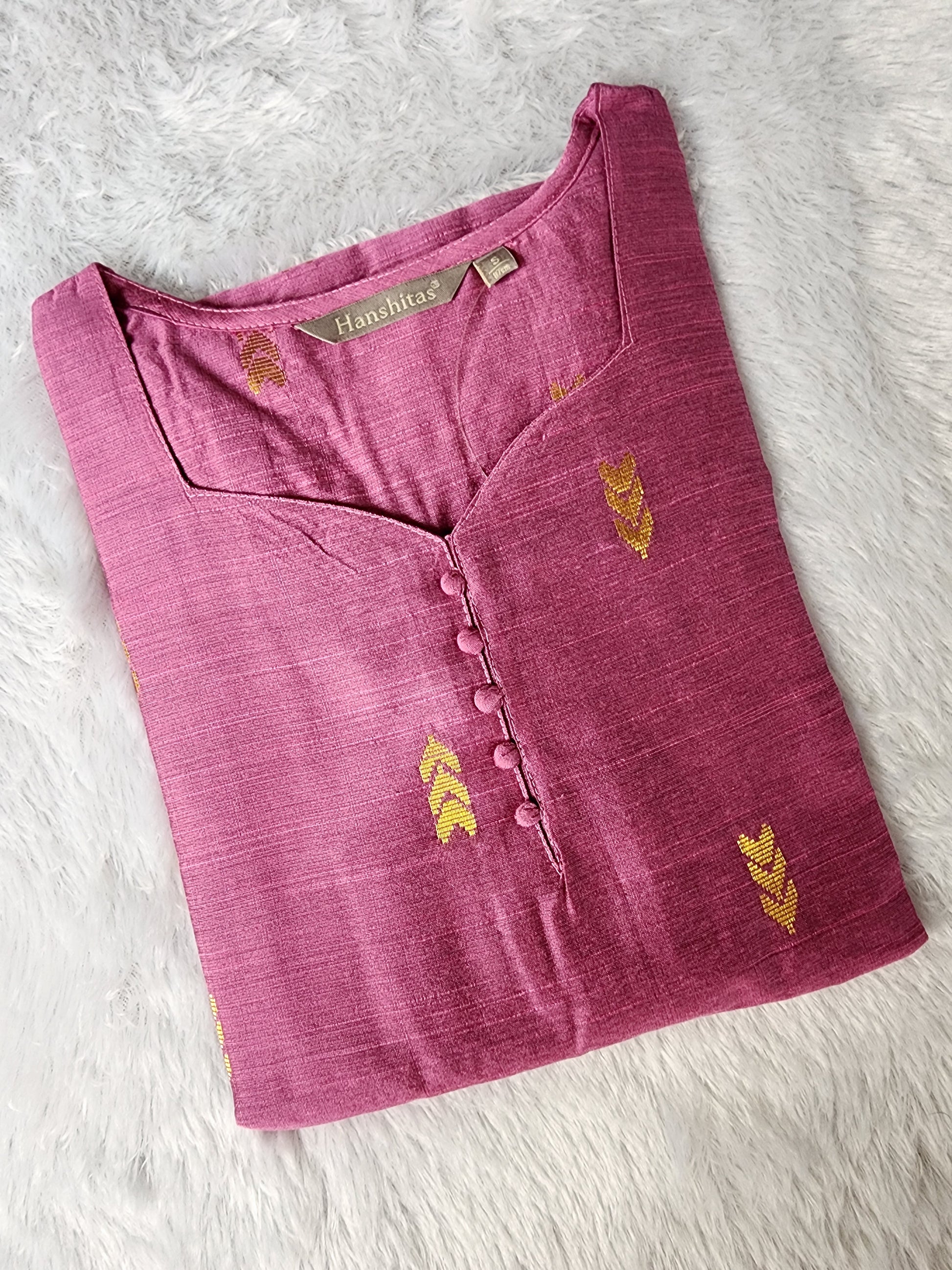 Raw silk kurti -V426