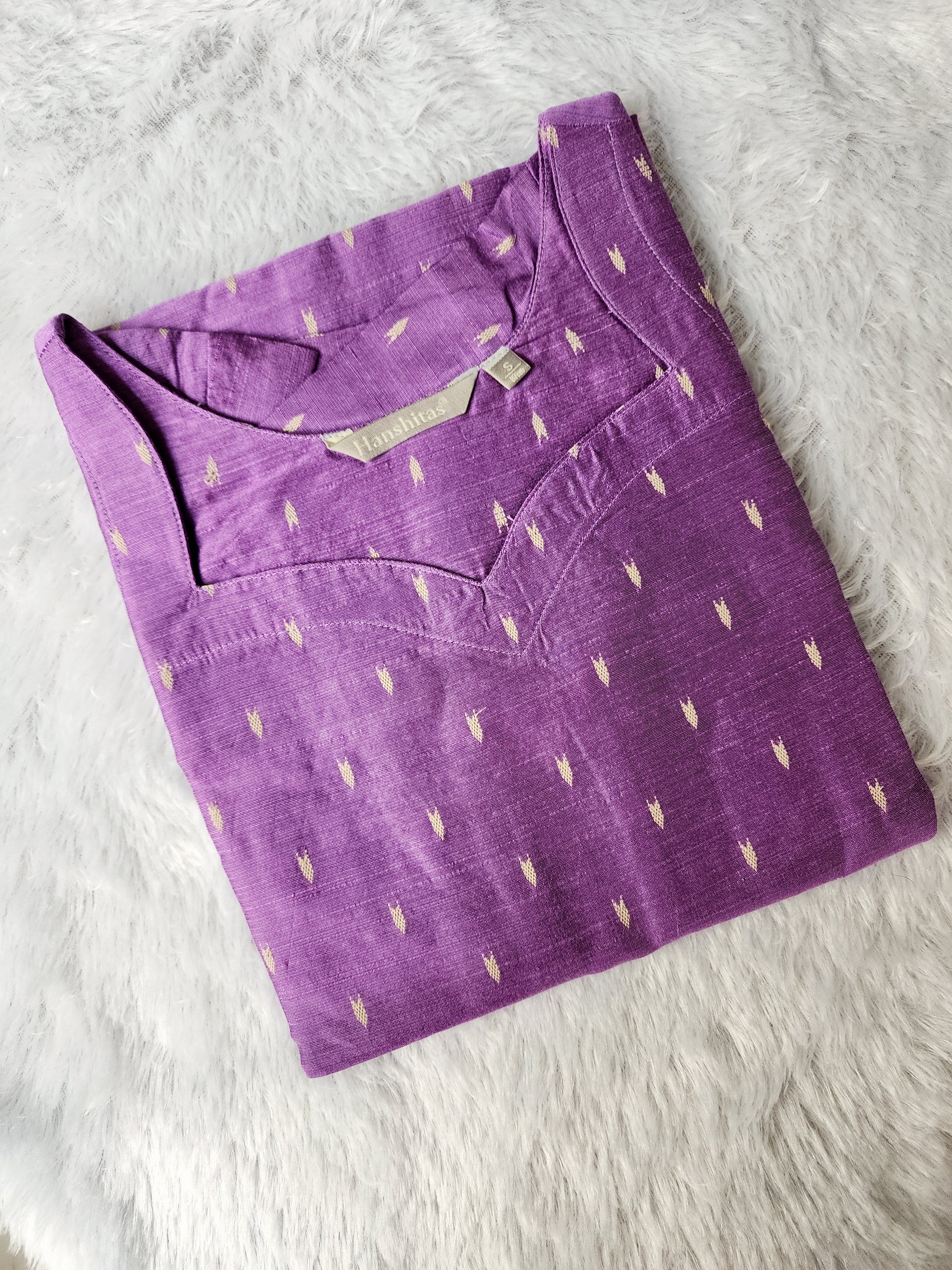 Raw silk kurti -V426