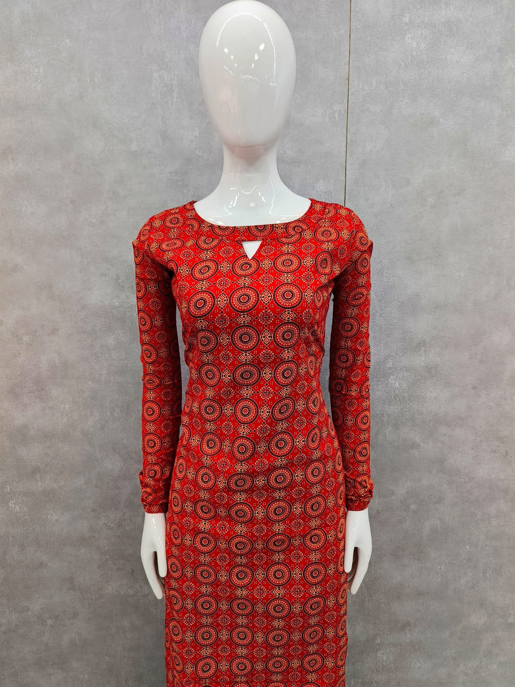 Ajrakh Cotton with full sleeve -V470