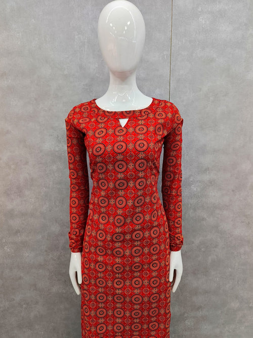 Ajrakh Cotton with full sleeve -V470