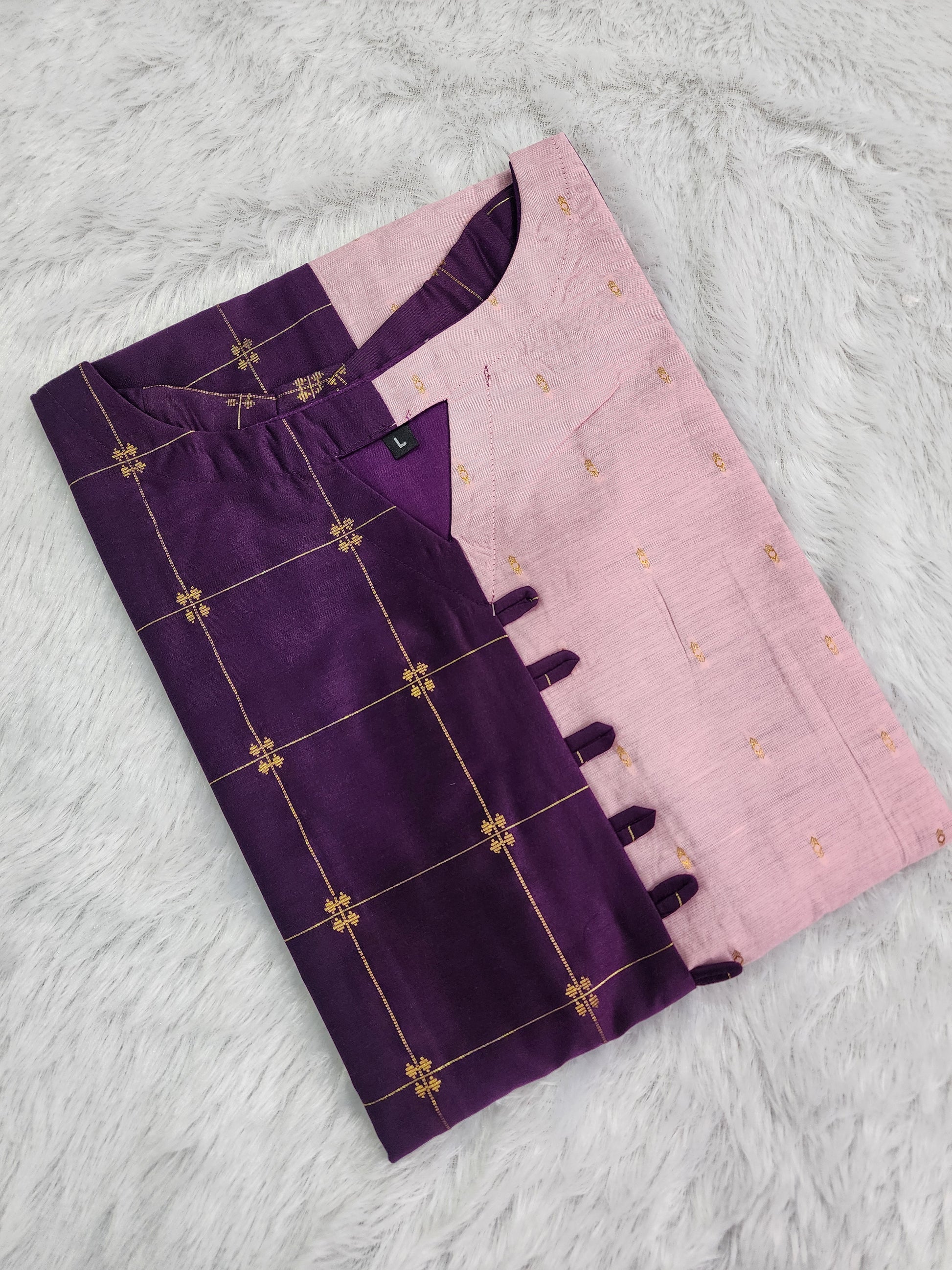 Raw silk kurti -V414