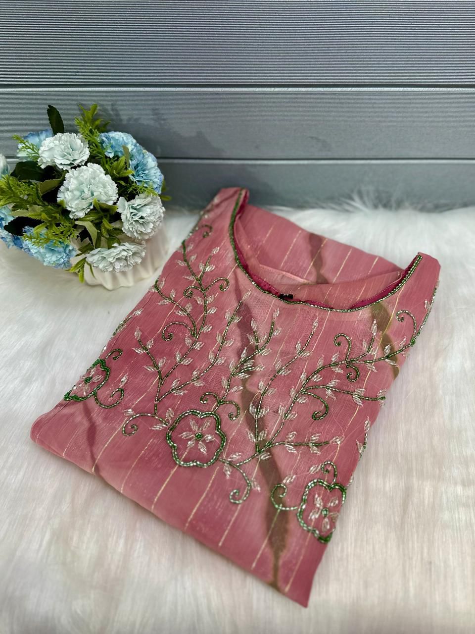 Bandhini Tie And die Kurti -V160