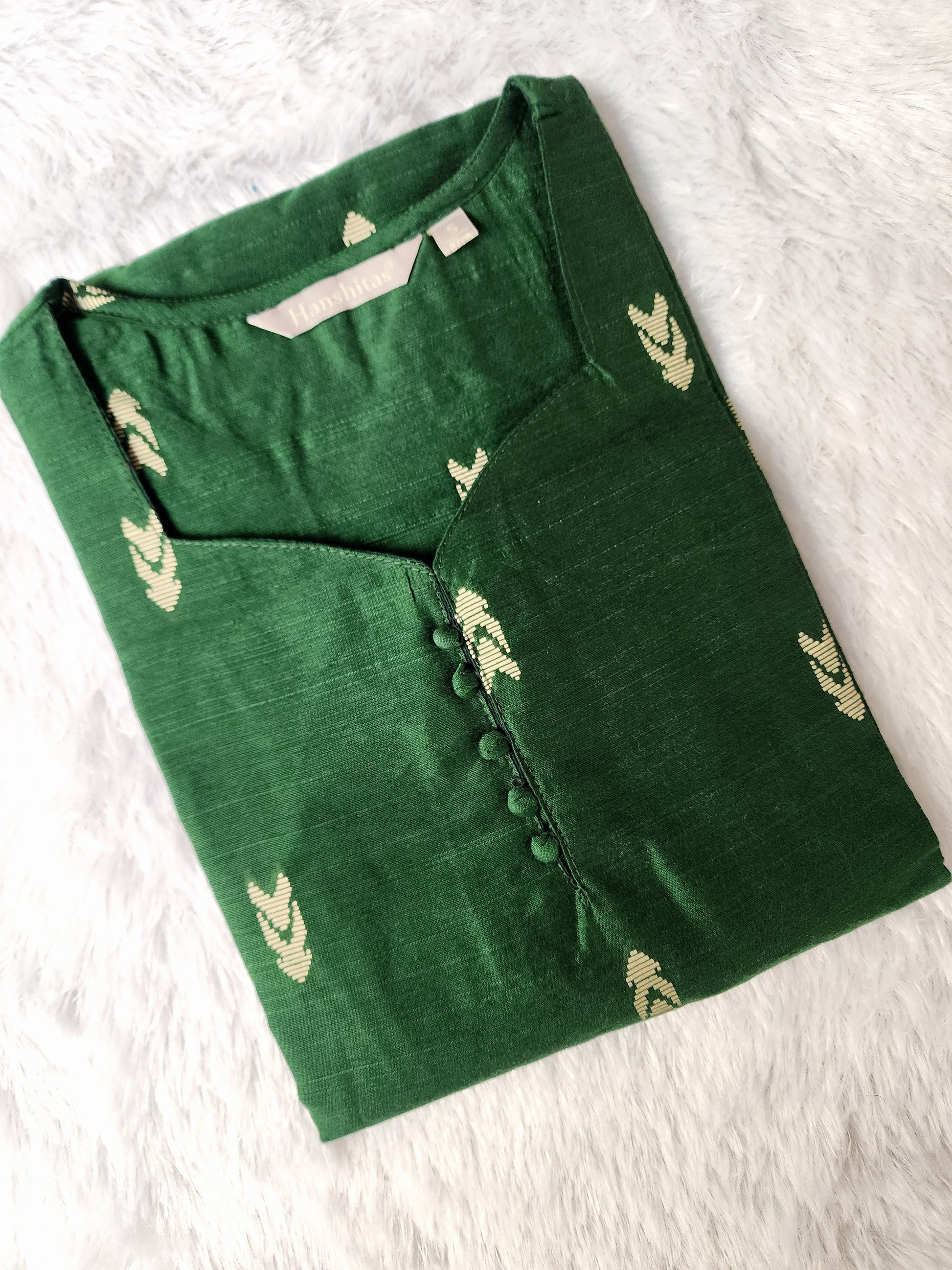 Raw silk kurti -V426