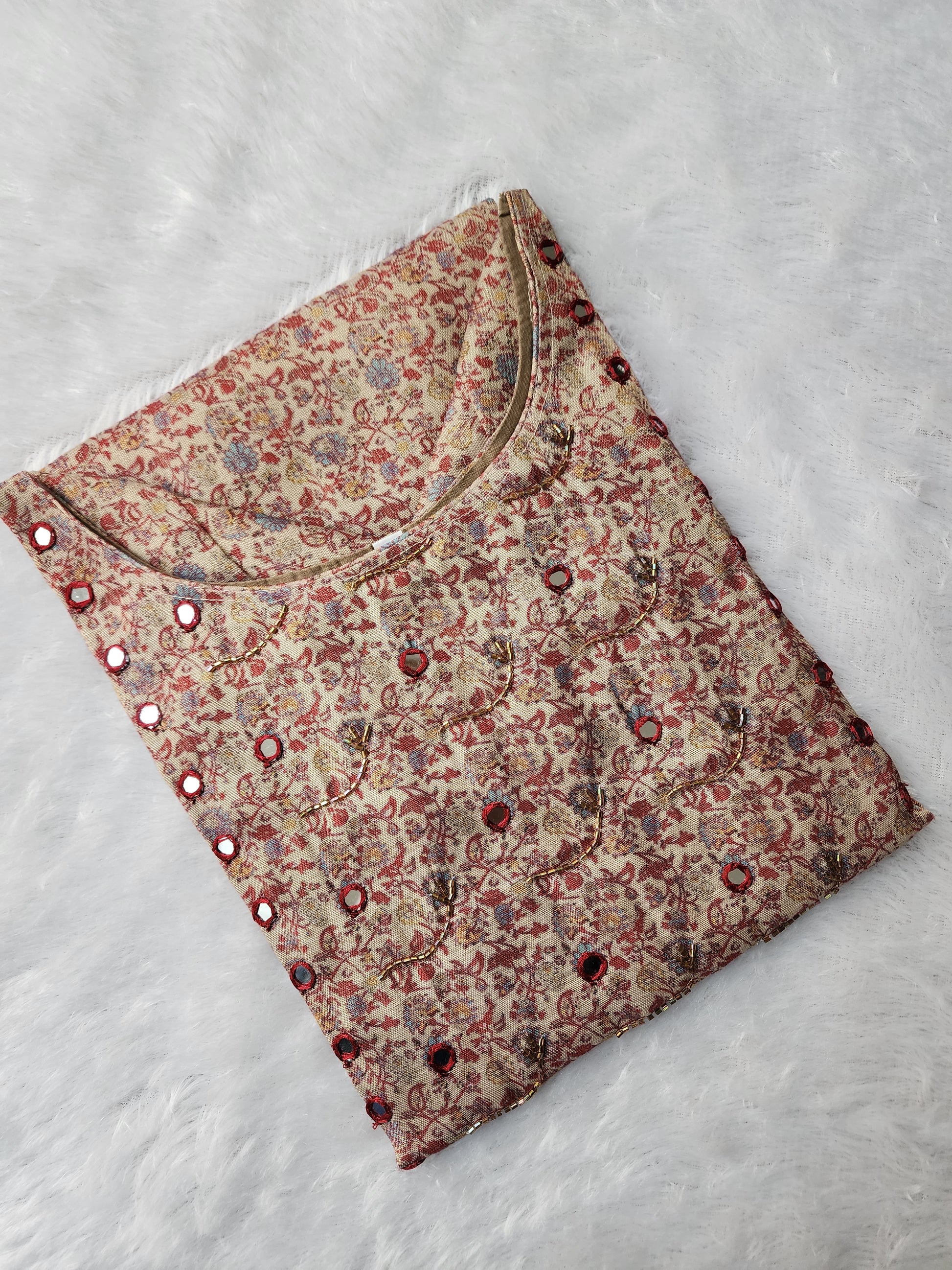 Tissue Cotton kurti -V153