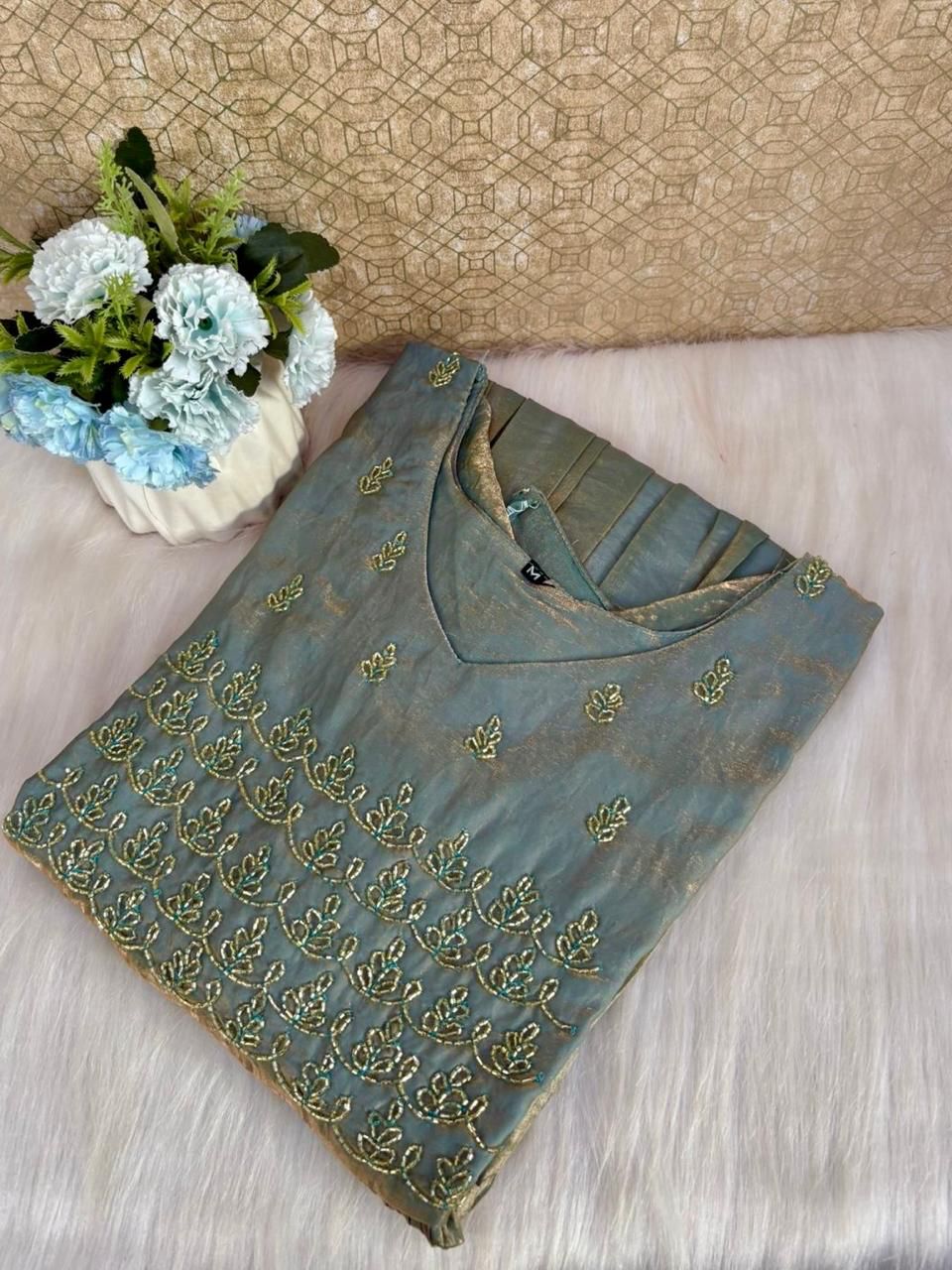 Premium Party wear Space silk Kurti-V310