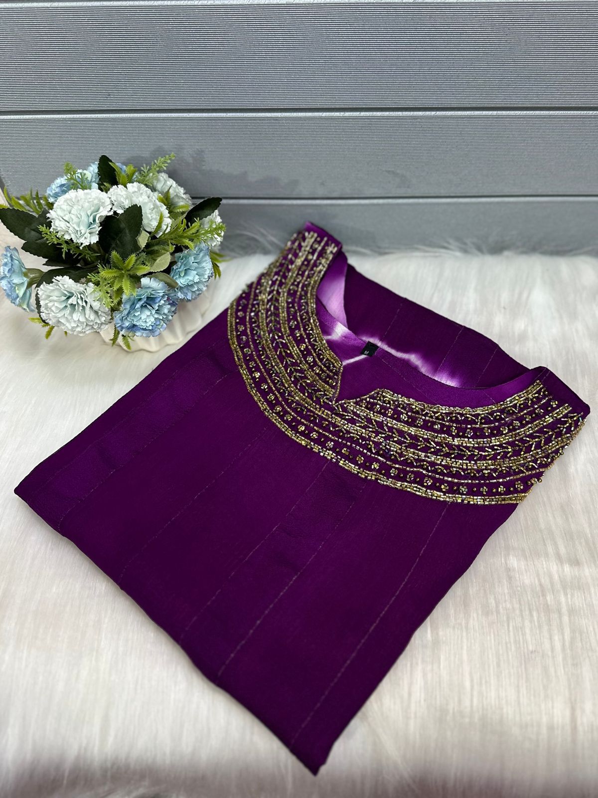 Shibori Print Georgette Kurti -V151