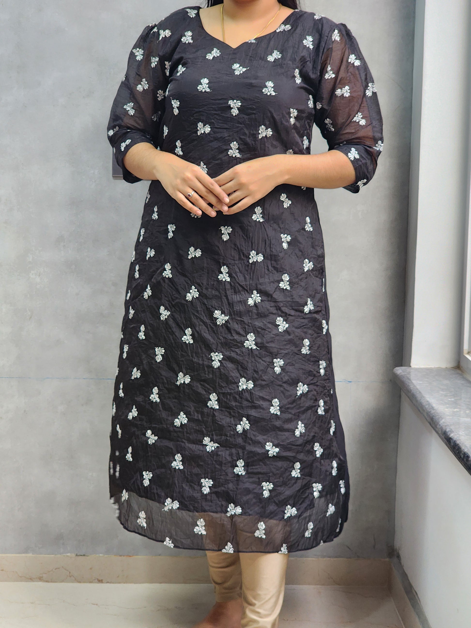Flower kurti -V418