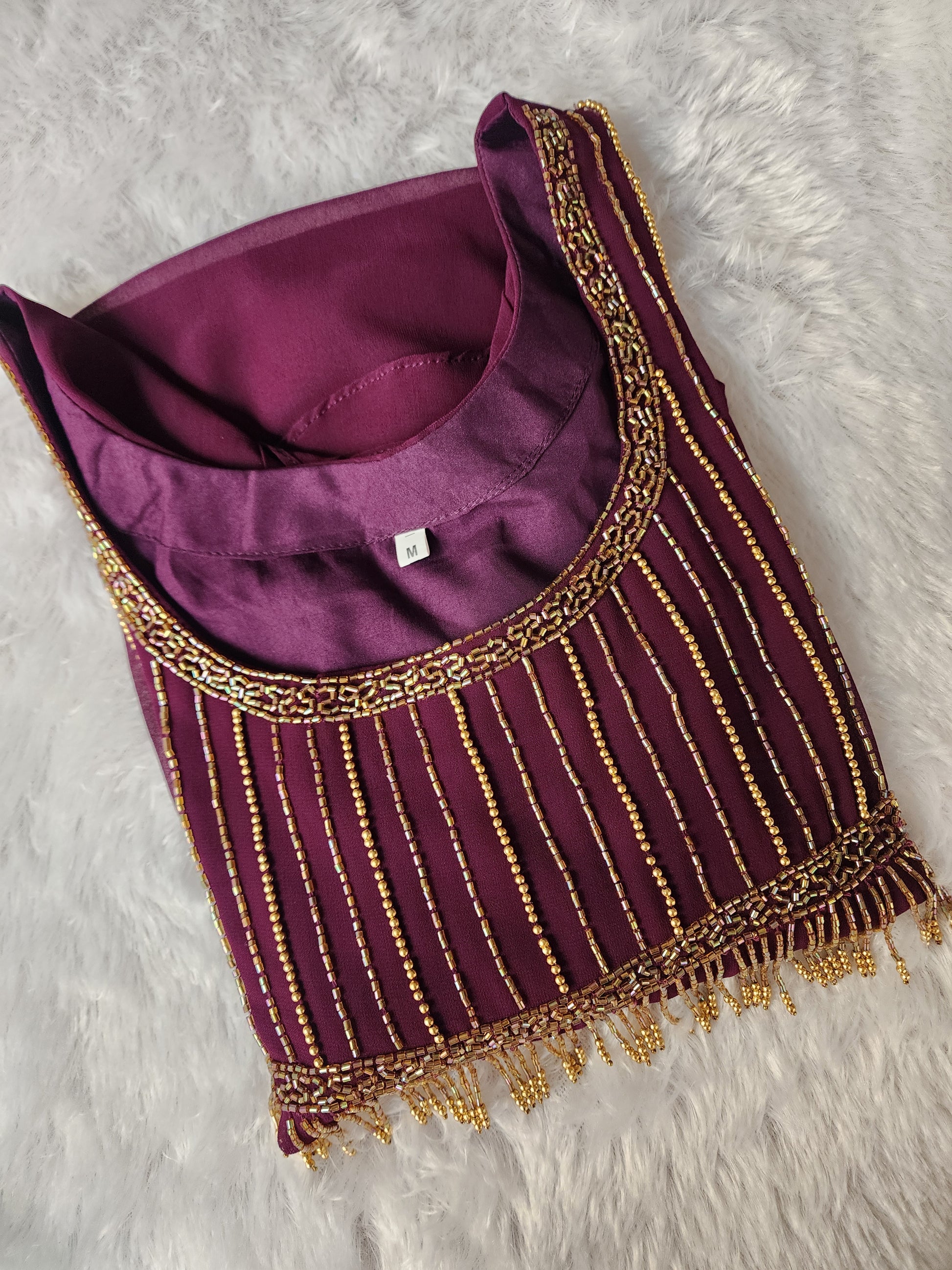 Georgette Handwork kurti-V427