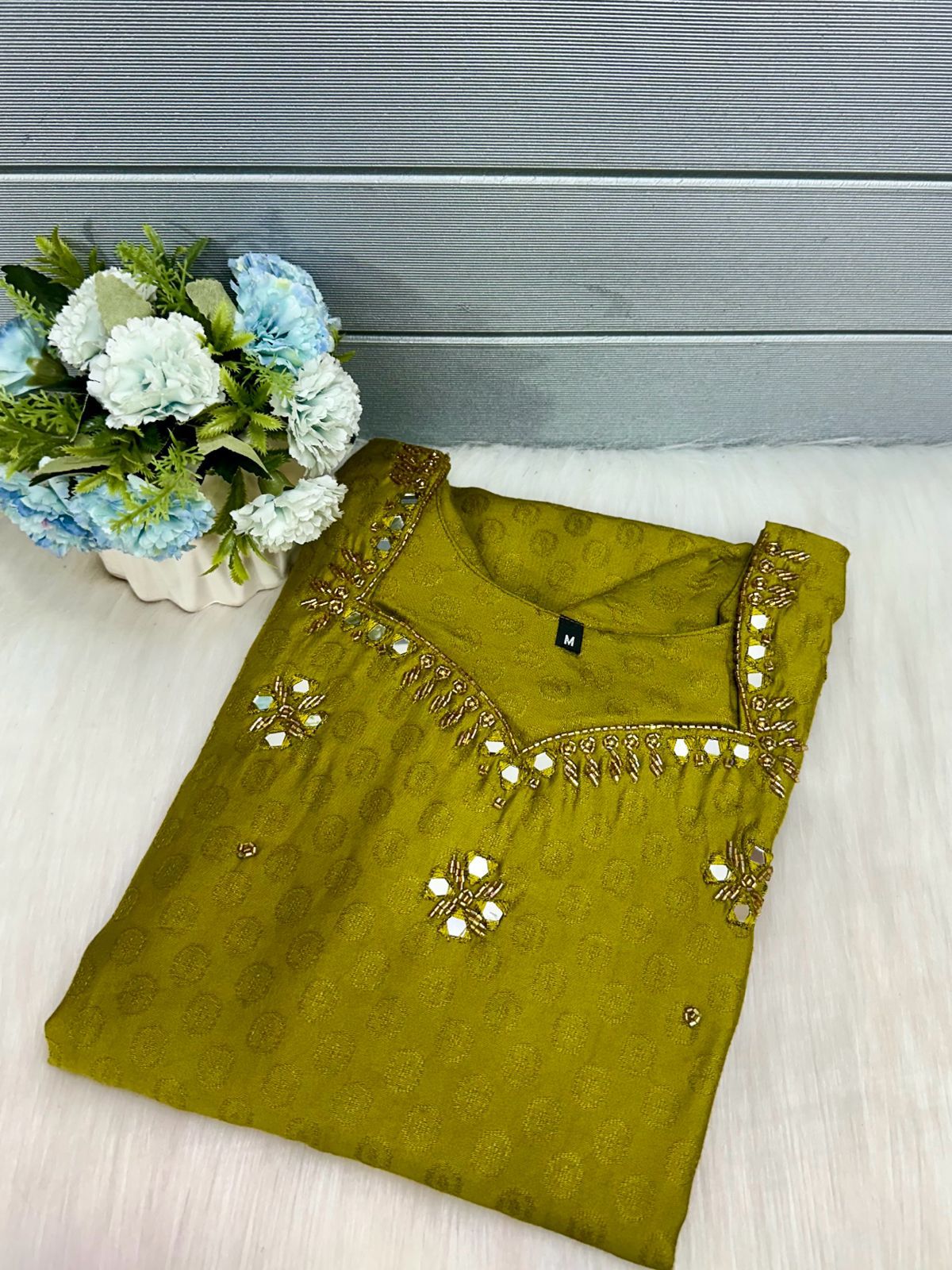 Cotton slub silk -V168