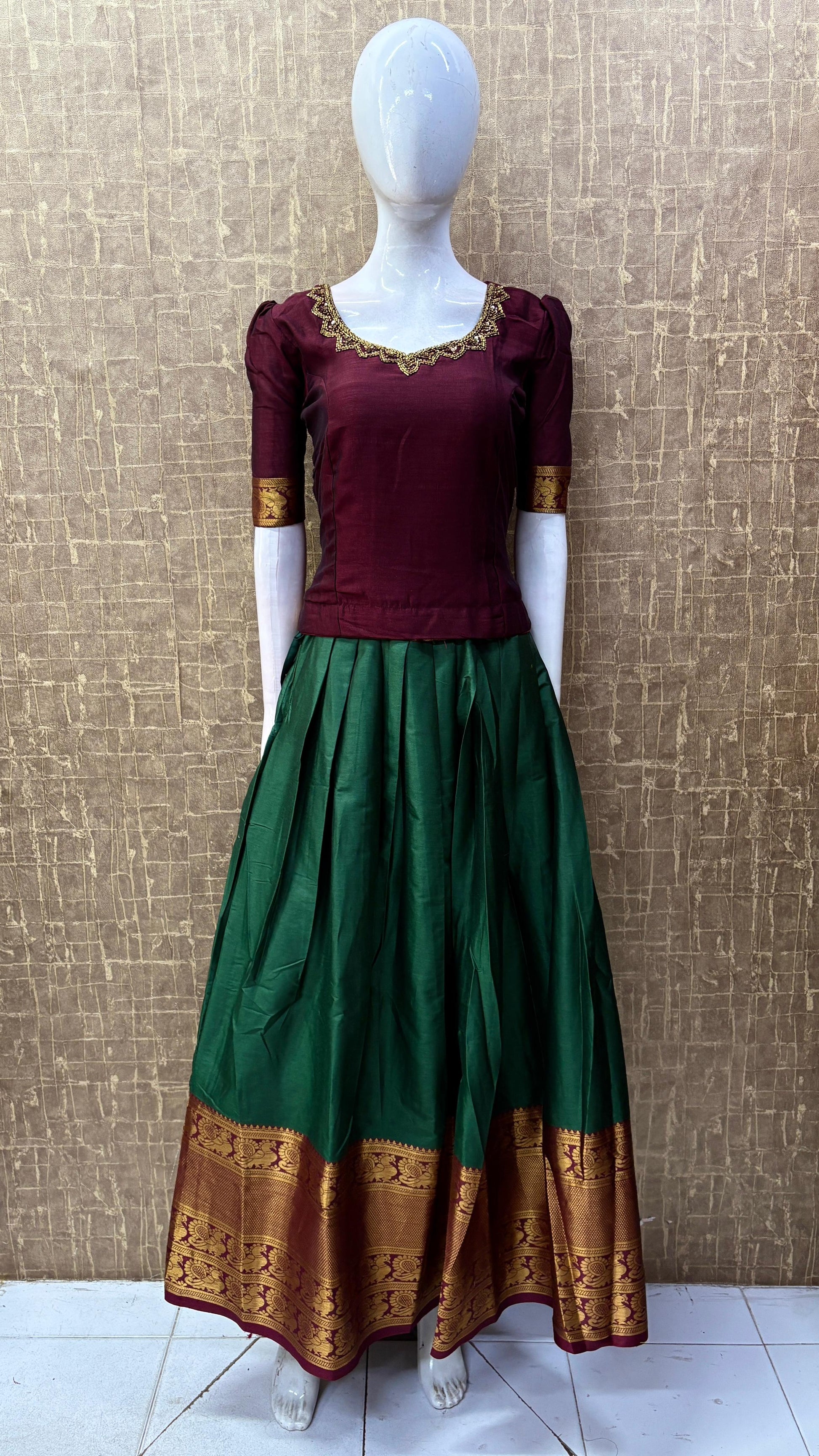 Narayanpet Skirt and top set -V154