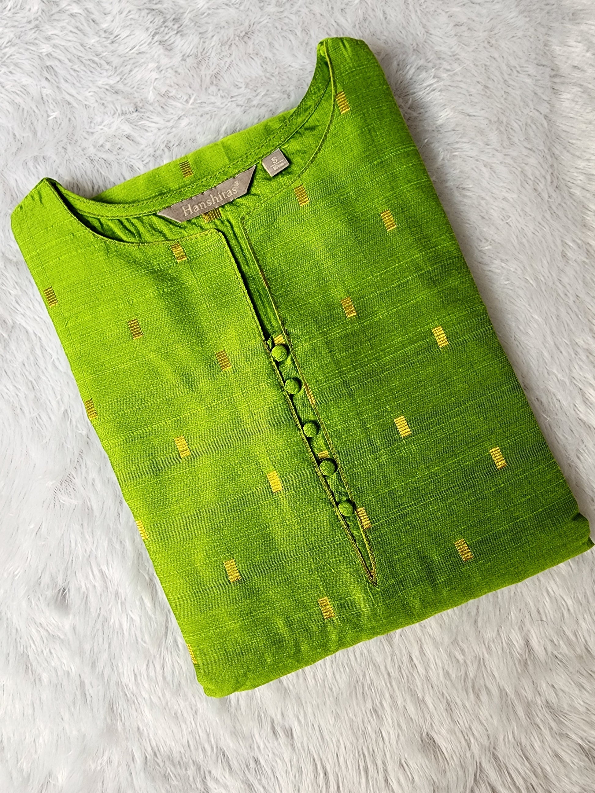 Raw silk kurti -V426