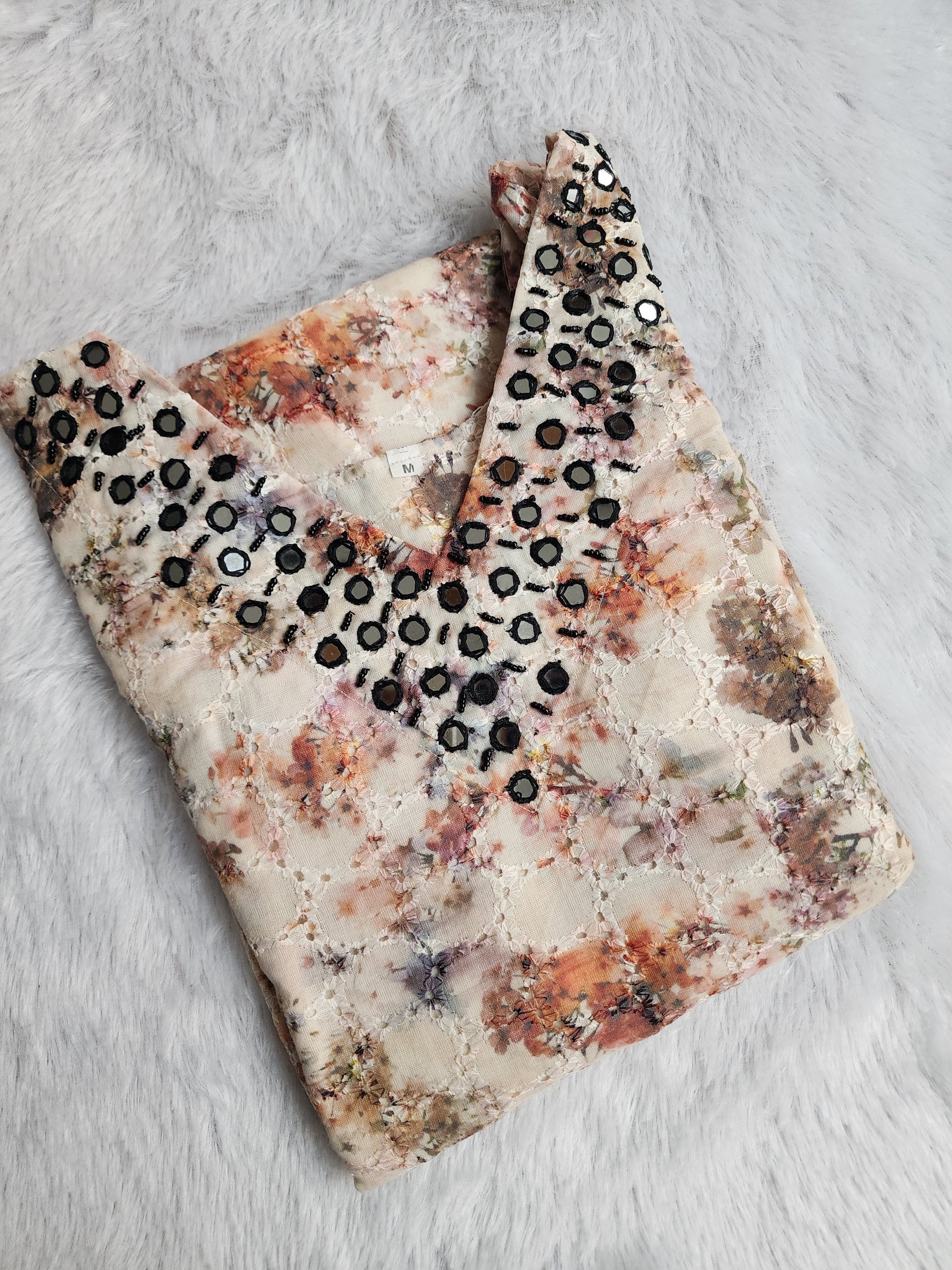 Hakoba cotton kurti -V390