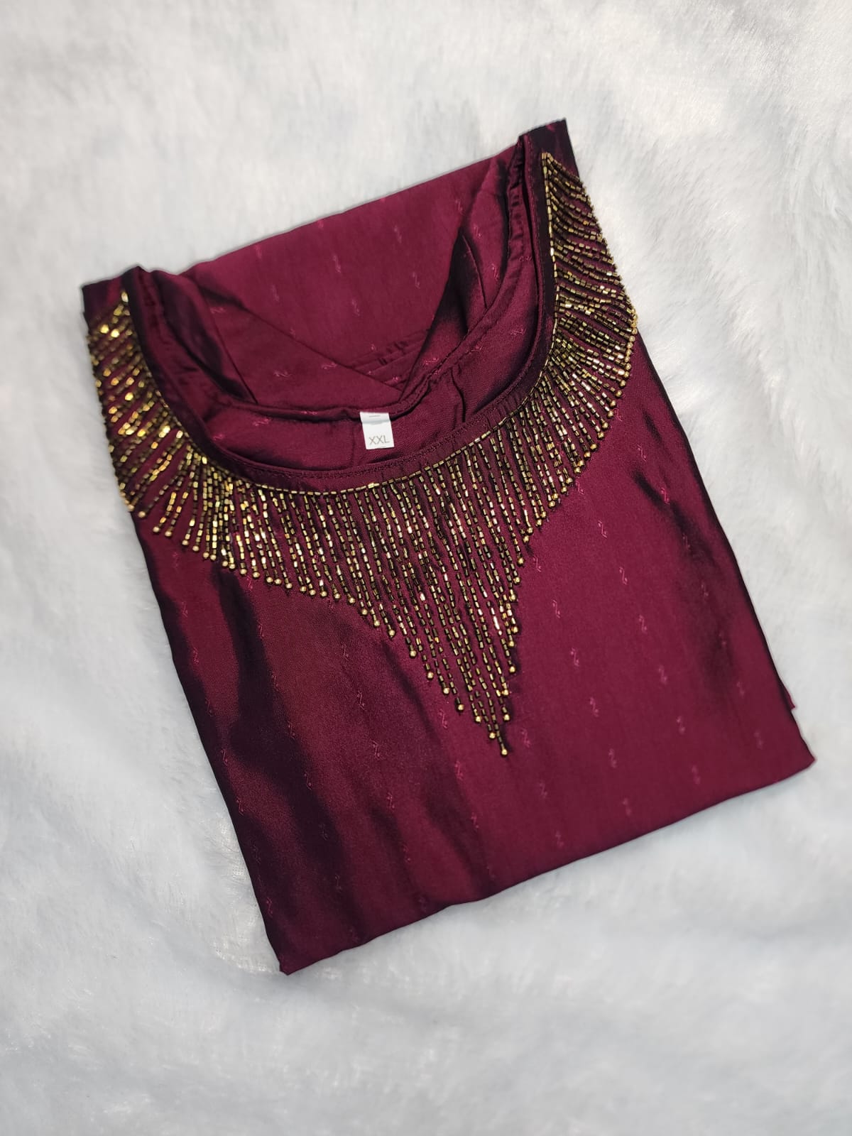 Premium Rangoli silk Handwork kurti V-121